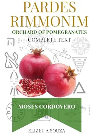 pardes rimonim pomegranate orchard 1st edition elizeu antonio de souza 6598150671, 978-6598150679
