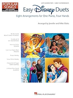 easy disney duets a late elementary and early intermediate piano duets disney sheet music arranged by