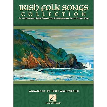 irish folk songs collection 24 traditional folk songs for intermediate level piano solo 1st edition june