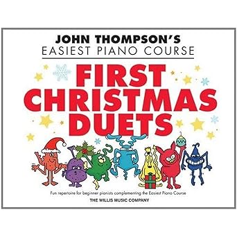 john thompson first christmas duets 1 piano 4 hands elementary songbook easy christmas piano duet sheet music