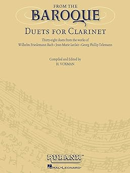 from the baroque duets for clarinet 1st edition h voxman 0634094173, 978-0634094170