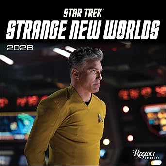 star trek strange new worlds 2026 wall calendar 1st edition cbs 0789348608, 978-0789348609