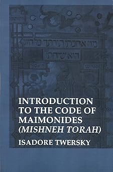 introduction to the code of maimonides 1st edition isadore twersky 0300028466, 978-0300028461