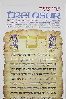 trei asar the twelve prophets vol ii / a new translation with a commentary anthologized from talmudic