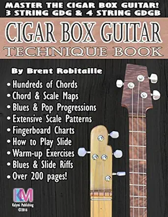 cigar box guitar technique book cigar box guitar encyclopedia 1st edition mr brent c robitaille 1535349492,