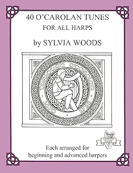 40 ocarolan tunes for all harps 1st edition sylvia woods 0960299084, 978-0960299089