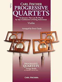 bf69 progressive quartets for strings violin 1st edition arranged by doris gazda 0825889502, 978-0825889509