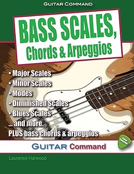 bass scales chords and arpeggios 1st edition laurence harwood ,dan wright 0955656680, 978-0955656682