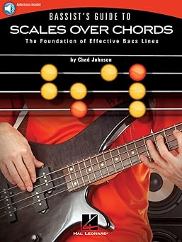 bassists guide to scales over chords bass guitar instruction book with online audio learn bass scales and