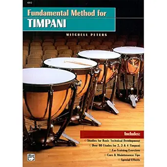 fundamental method for timpani comb bound book 1st edition mitchell peters 073902051x, 978-0739020517
