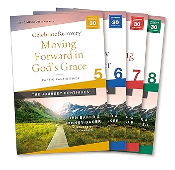 celebrate recovery the journey continues participants guide set volumes 5 8 a recovery program based on eight