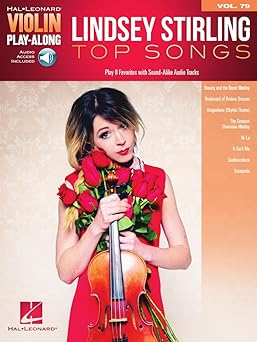 lindsey stirling top songs violin play along volume 79 with online audio violin sheet music book with backing