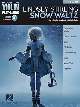 lindsey stirling snow waltz a hal leonard violin play along volume 82 christmas sheet music songbook with