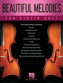 beautiful melodies for violin duet 1st edition various 1705142044, 978-1705142042