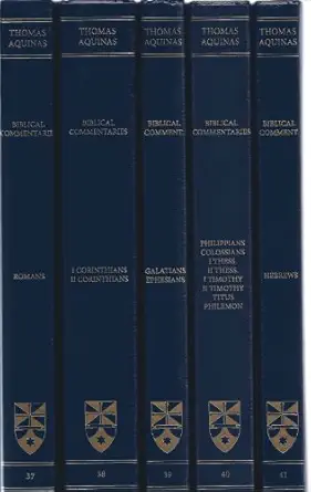 commentary on the letters of saint paul complete set 1st edition saint thomas aquinas ,the aquinas institute