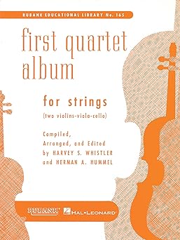 first quartet album for strings two violins viola and cello string trio and quartet collection 1st edition