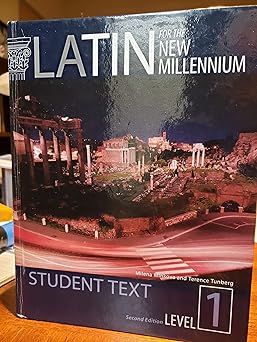 latin for the new millennium student text level 1 1st edition nccer 0865168075, 978-0865168077