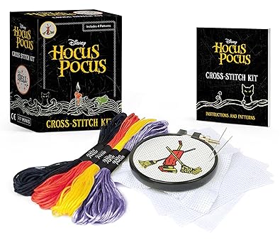 hocus pocus cross stitch kit 1st edition running press 0762480963, 978-0762480968