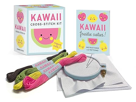 kawaii cross stitch kit super cute 1st edition sosae caetano ,dennis caetano 0762493801, 978-0762493807