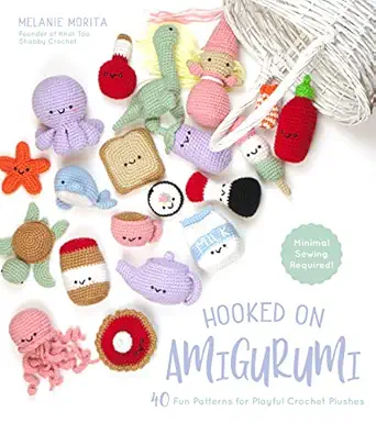 hooked on amigurumi 40 fun patterns for playful crochet plushes 1st edition melanie morita 1624147666,