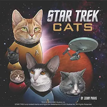 star trek cats 1st edition jenny parks 145215841x, 978-1452158419
