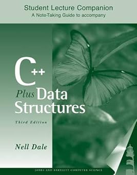 slc c++ plus data struct 3e studnt lecture compn 1st edition nell b dale 076372369x, 978-0763723699
