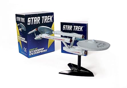 star trek light up starship enterprise 1st edition chip carter 0762449896, 978-0762449897