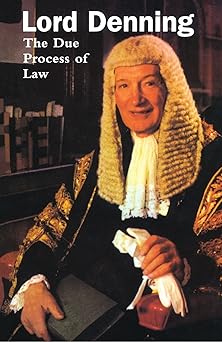 the due process of law 1st edition baron alfred denning 0406176086, 978-0406176080