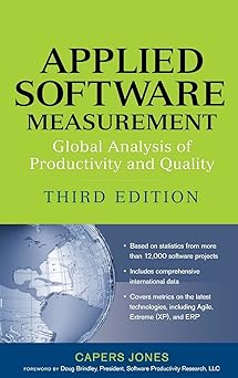 applied software measurement global analysis of productivity and quality 1st edition capers jones 0071502440,