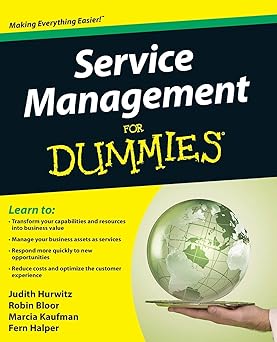service management for dummies 1st edition judith hurwitz 0470440589, 978-0470440582