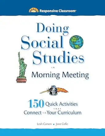 doing social studies in morning meeting 1st edition jane cofie ,leah carson 1892989883, 978-1892989888
