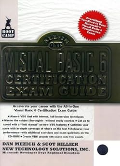 visual basic 6 certification exam guide 1st edition new technology solutions ,dan mezick ,scot hillier
