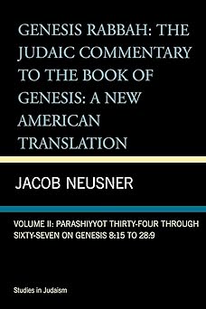 genesis rabbah vol 2 1st edition jacob neusner 0891309349, 978-0891309345