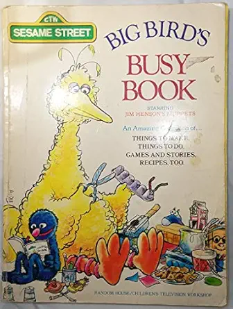 big birds busy book starring jim hensons muppets 1st edition michael frith sharon lerner ,children\\\'s