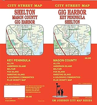 gig harbor / key peninsula / shelton / mason county washington street map 1st edition gm johnson 1774490994,