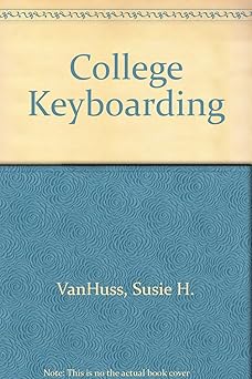 college keyboarding wordperfect 9 lessons 1 60 1st edition susie vanhuss ,connie forde ,james s duncan ,donna
