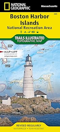 boston harbor islands national recreation area map 1st edition national geographic maps trails illustrated
