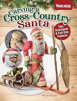 carving a cross country santa tips techniques and full size patterns create a holiday decoration with santa