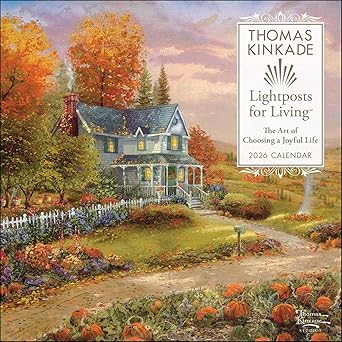 thomas kinkade lightposts for living 2026 wall calendar 1st edition thomas kinkade ,thomas kinkade studios