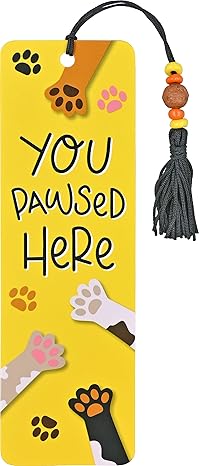 you pawsed here beaded bookmark 1st edition peter pauper press 1441346821, 978-1441346827