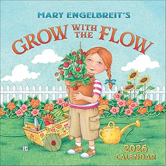 mary engelbreits grow with the flow 2026 mini wall calendar 1st edition mary engelbreit 1524896624,