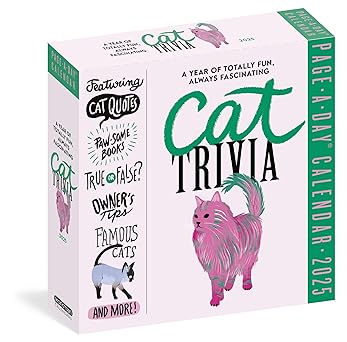 cat trivia page a daya calendar 2025 cat quotes paw some books true or false owners tips famous cats know