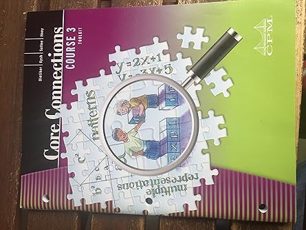 core connections course 3 foundations for algebra toolkit 1st edition leslie dietiker ,michael kassarjian