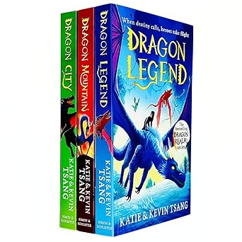 dragon realm series 3 books collection set by katie and kevin tsang 1st edition katie kevin tsang 1398531510,