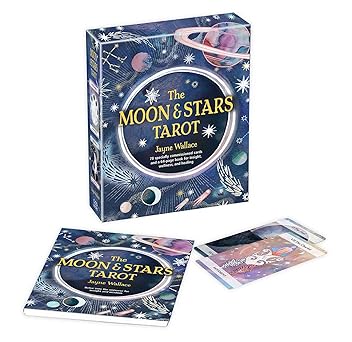 the moon and stars tarot includes a full deck of 78 specially commissioned tarot cards and a 64 page