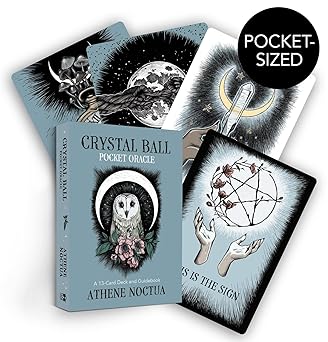 crystal ball pocket oracle a 13 card deck and guidebook 1st edition athene noctua 1401972578, 978-1401972578