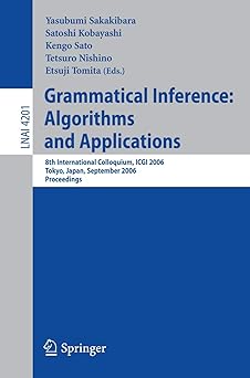 grammatical inference algorithms and applications 8th international colloquium icgi 2006 tokyo japan