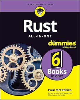 rust all in one for dummies 1st edition paul mcfedries 1394401906, 978-1394401901