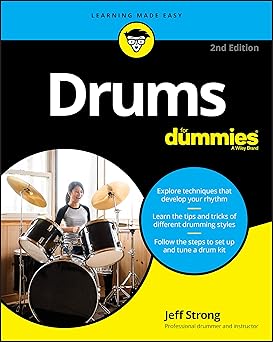 drums for dummies 1st edition jeff strong 1119695511, 978-1119695516