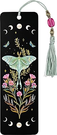 luna moth beaded bookmark 1st edition peter pauper press 1441343865, 978-1441343864